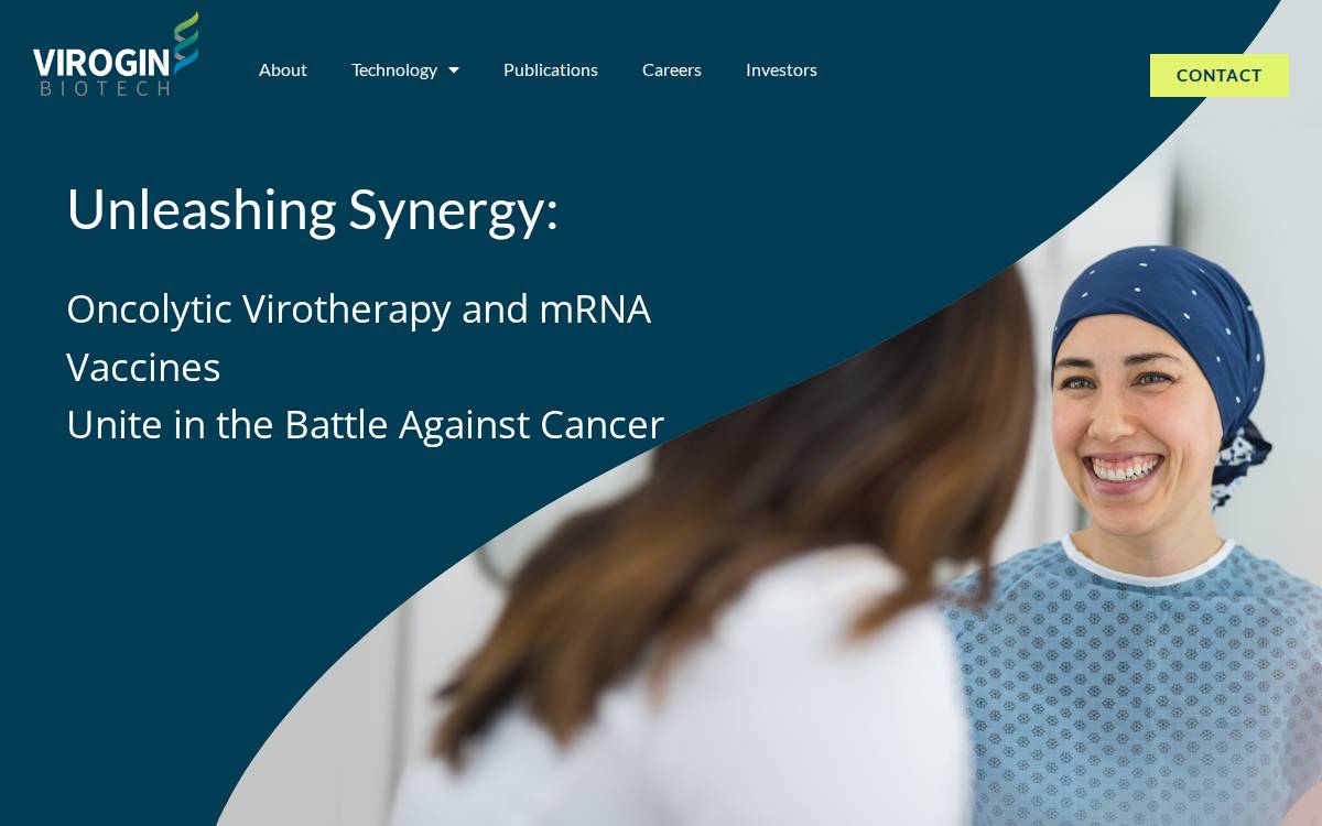 Virogin website preview