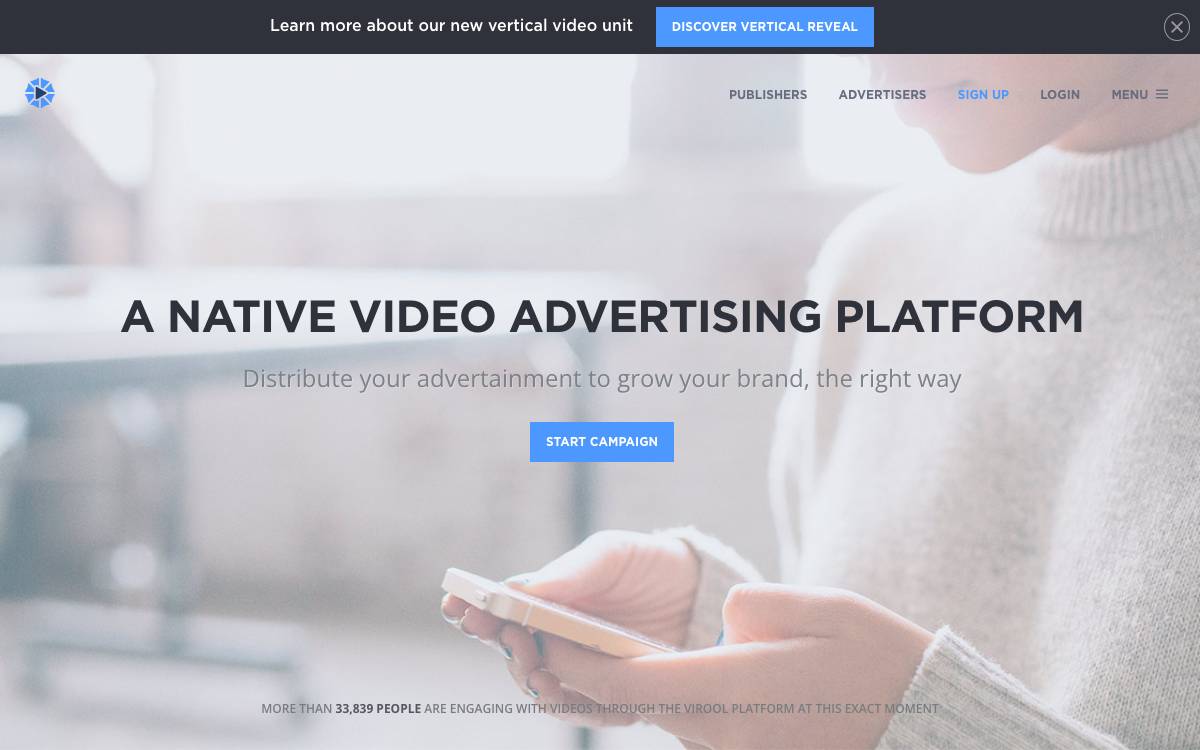 Virool website preview