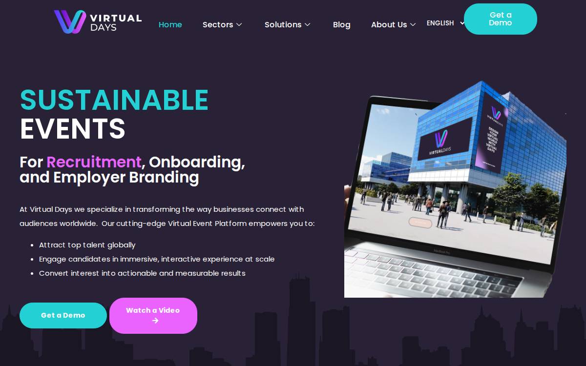 Virtualdays website preview