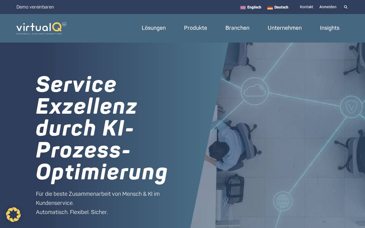 VirtualQ® website preview