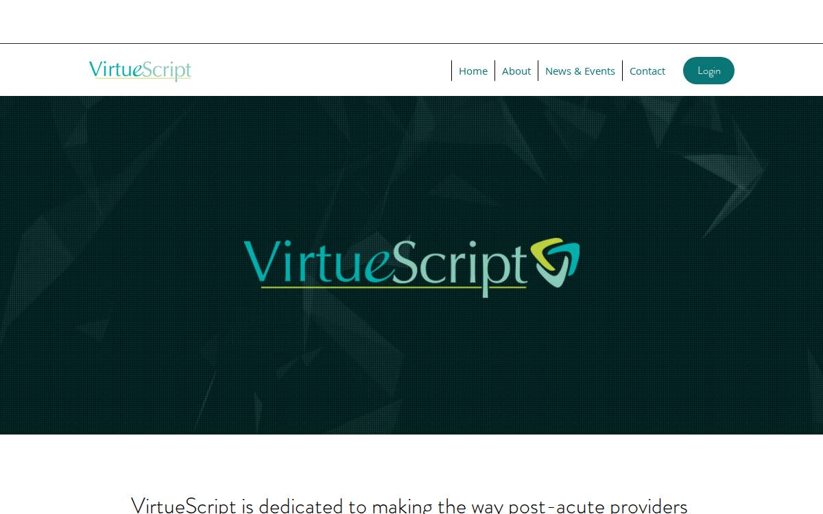 Virtuescript website preview