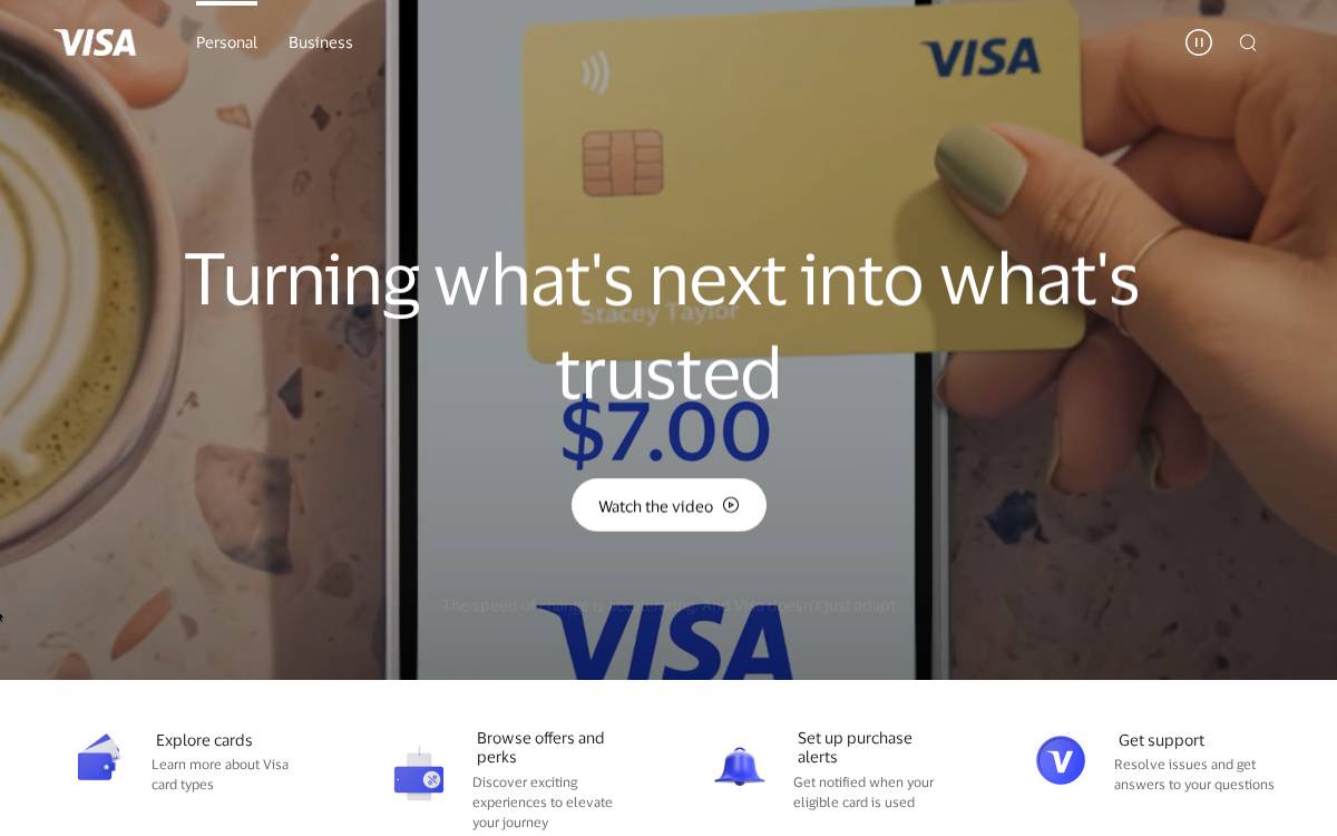 Visa® Spend Clarity for Enterprise website preview