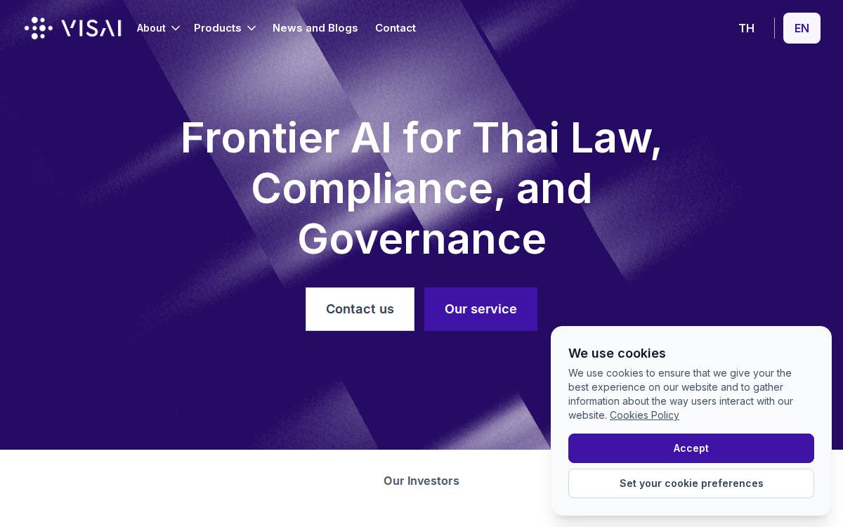 VISAI website preview