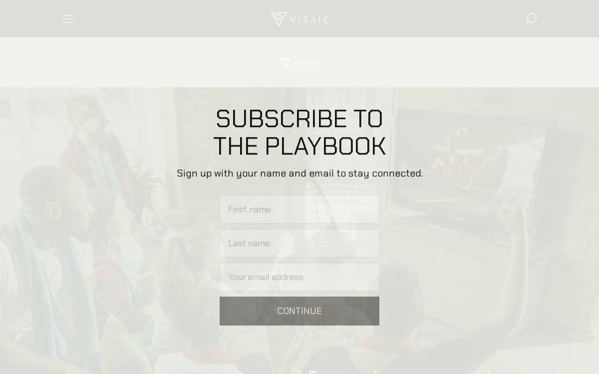 Visaic website preview
