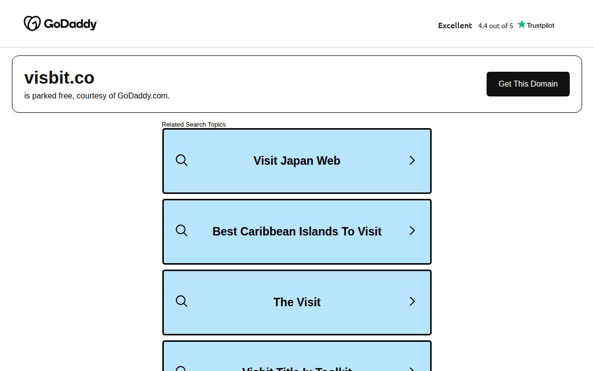 Visbit website preview