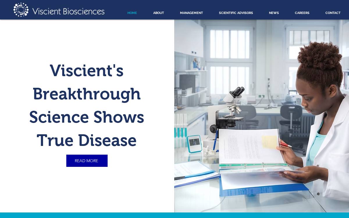 Viscientbiosciences website preview