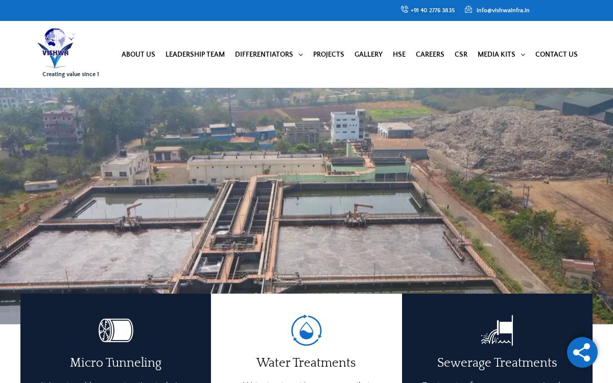 Vishwa website preview