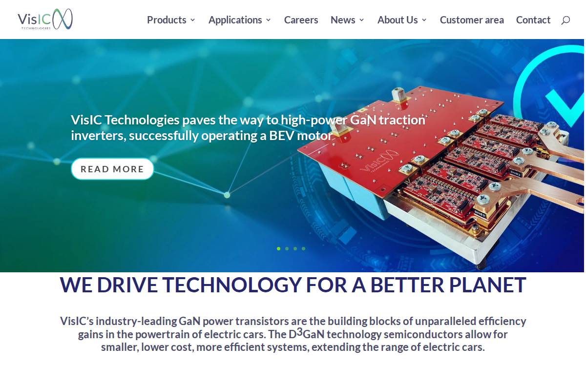 Visic Tech website preview