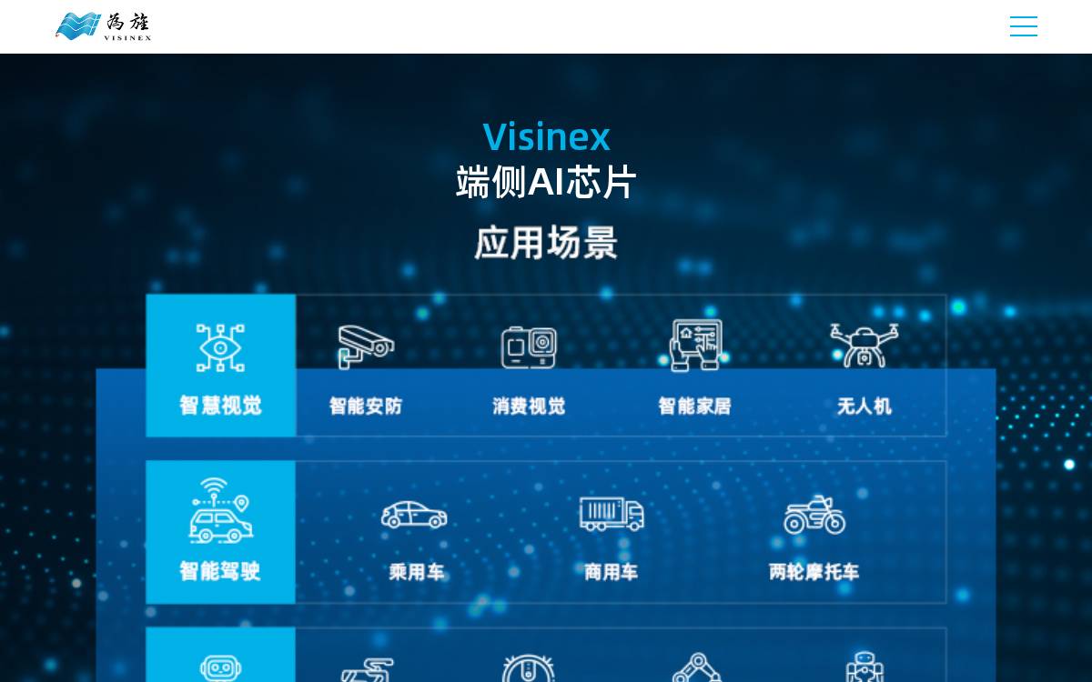 Visinextek website preview