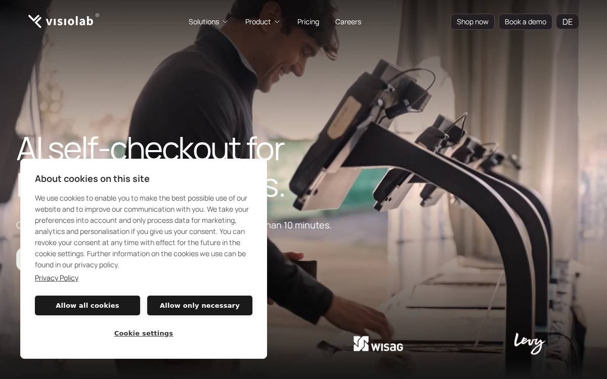 VisioLab website preview