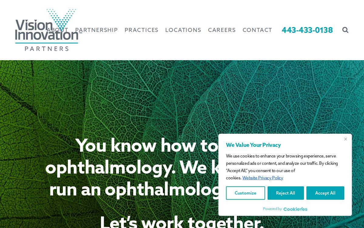 Vision Innovation Partners website preview