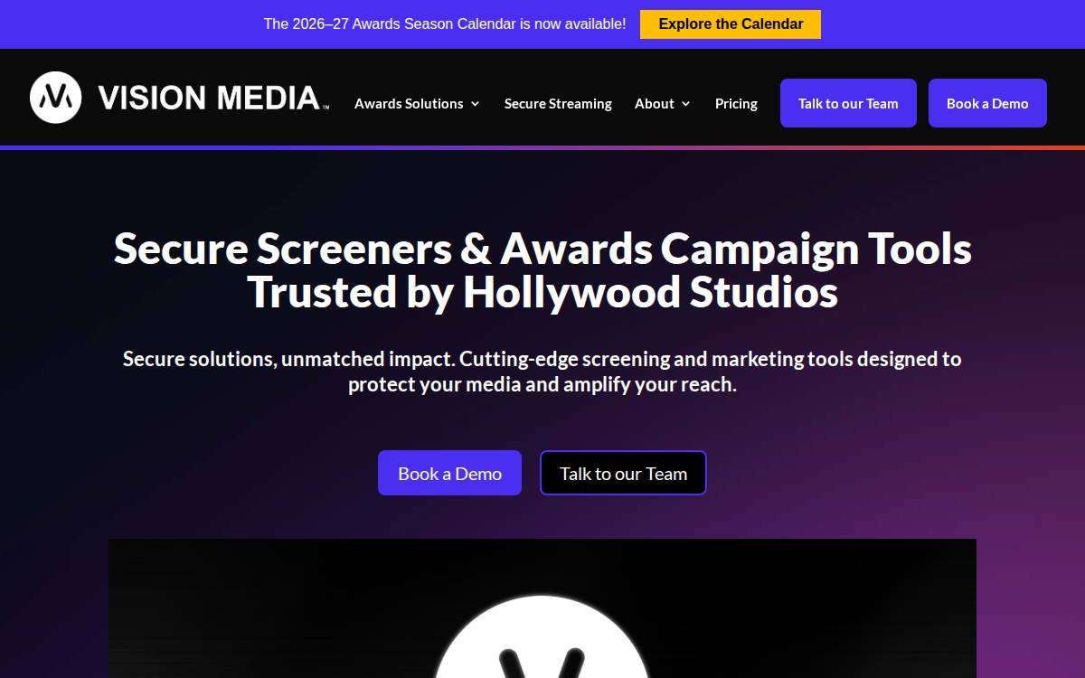 VISION MEDIA website preview