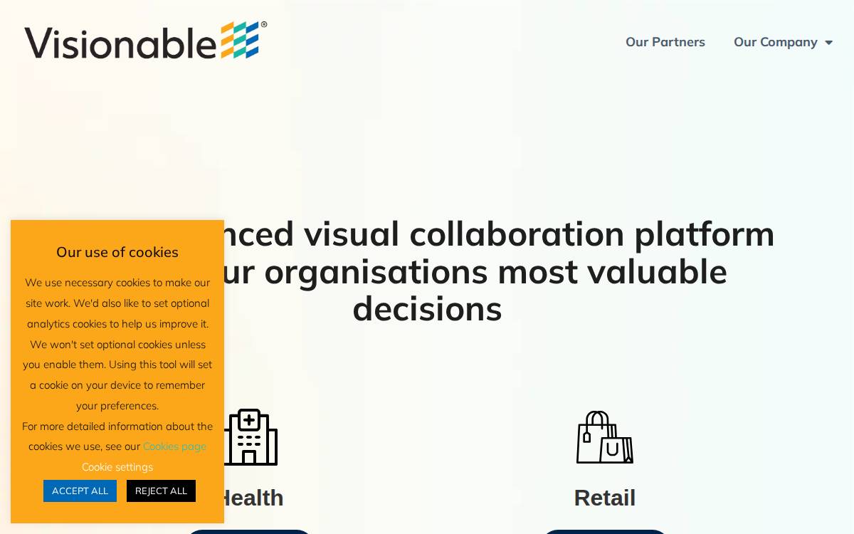 Visionable website preview