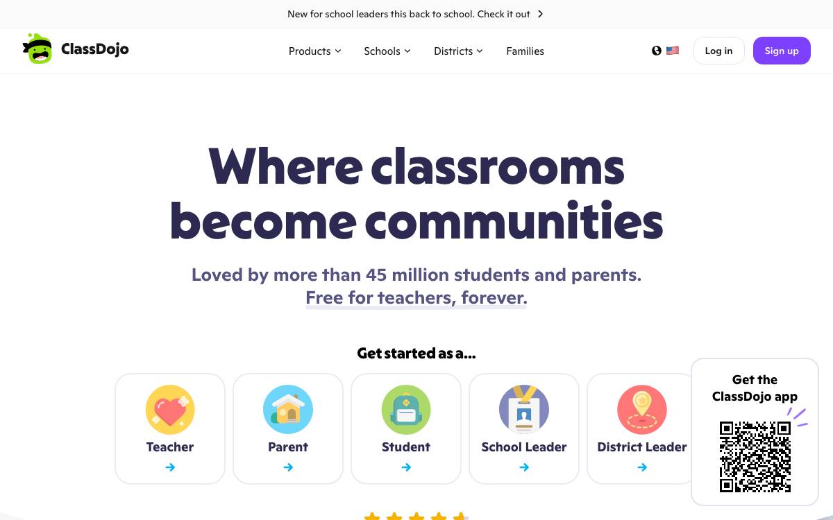 Class DoJo website preview