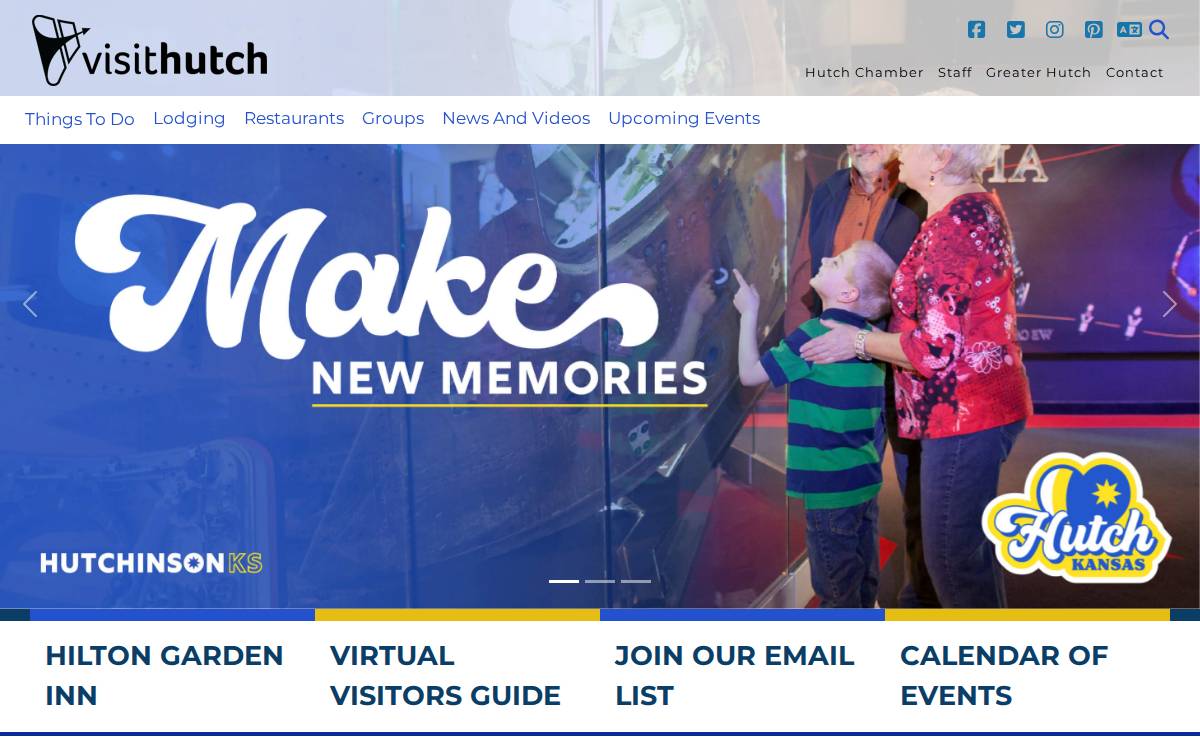 Visit Hutch website preview