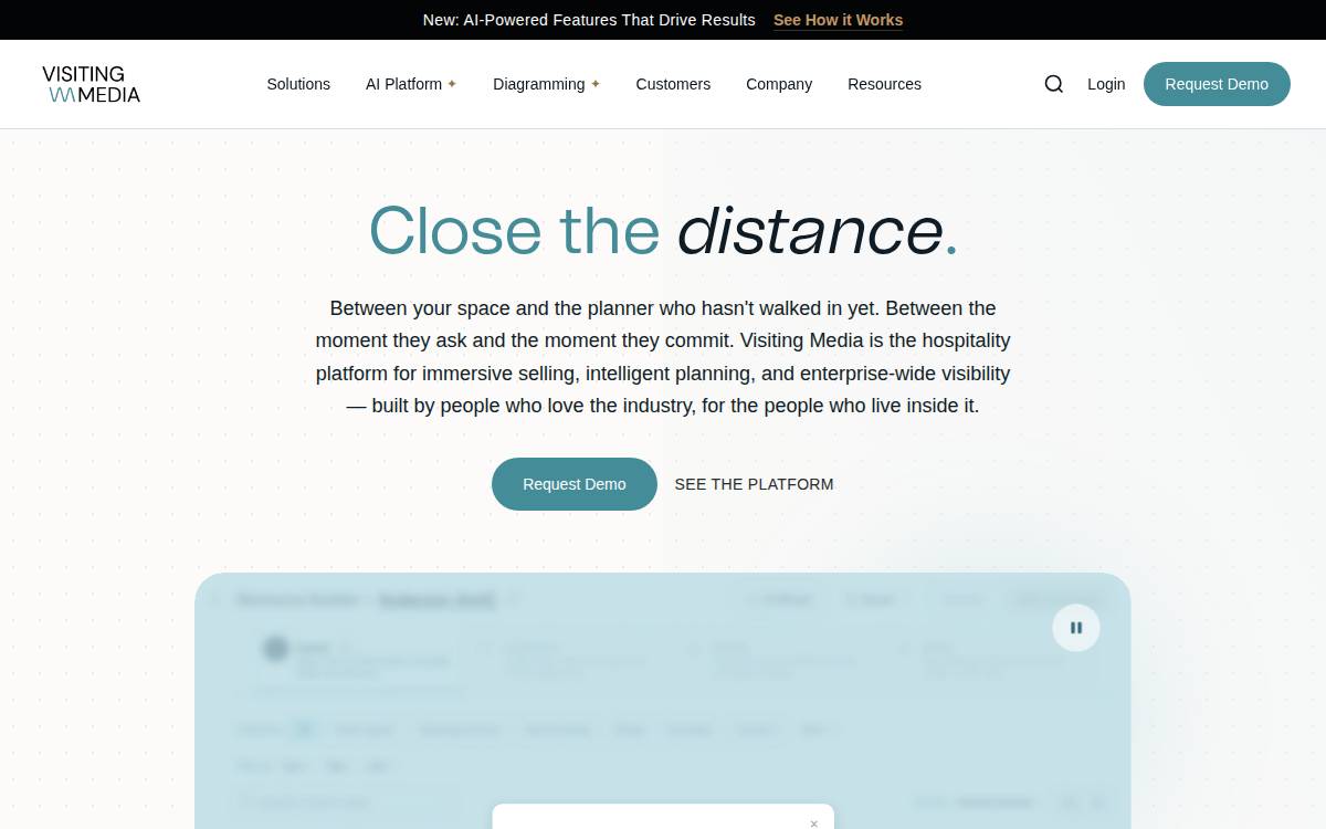Visiting Media website preview