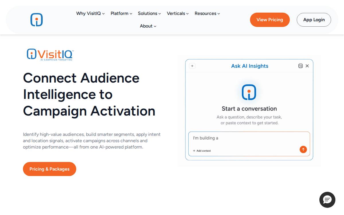 VisitIQ website preview