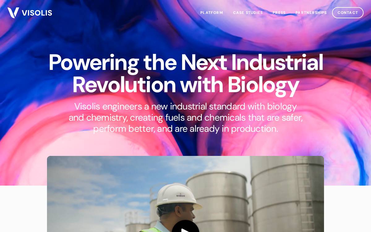 Visolis website preview