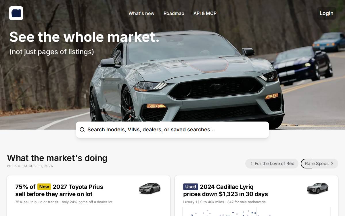 Visor website preview