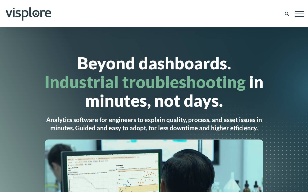 Visplore website preview