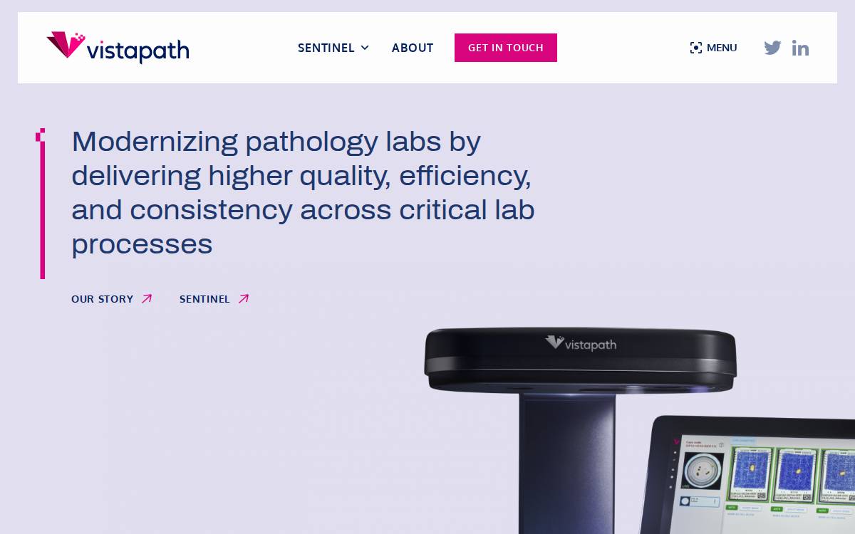 VistaPath Biosystems website preview