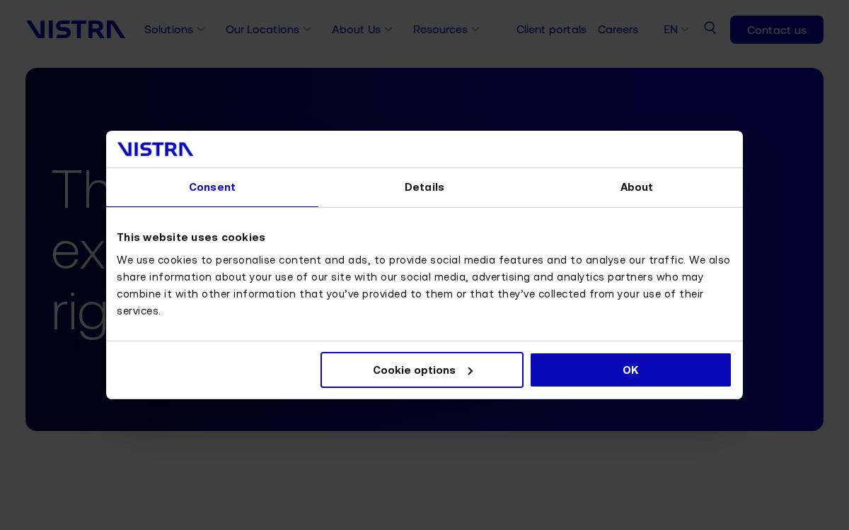 Vistra website preview