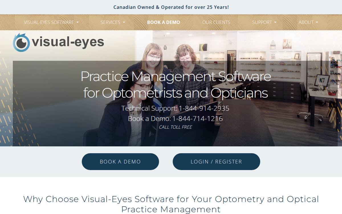 Visual-Eyes Software (SOTH Inc.) website preview