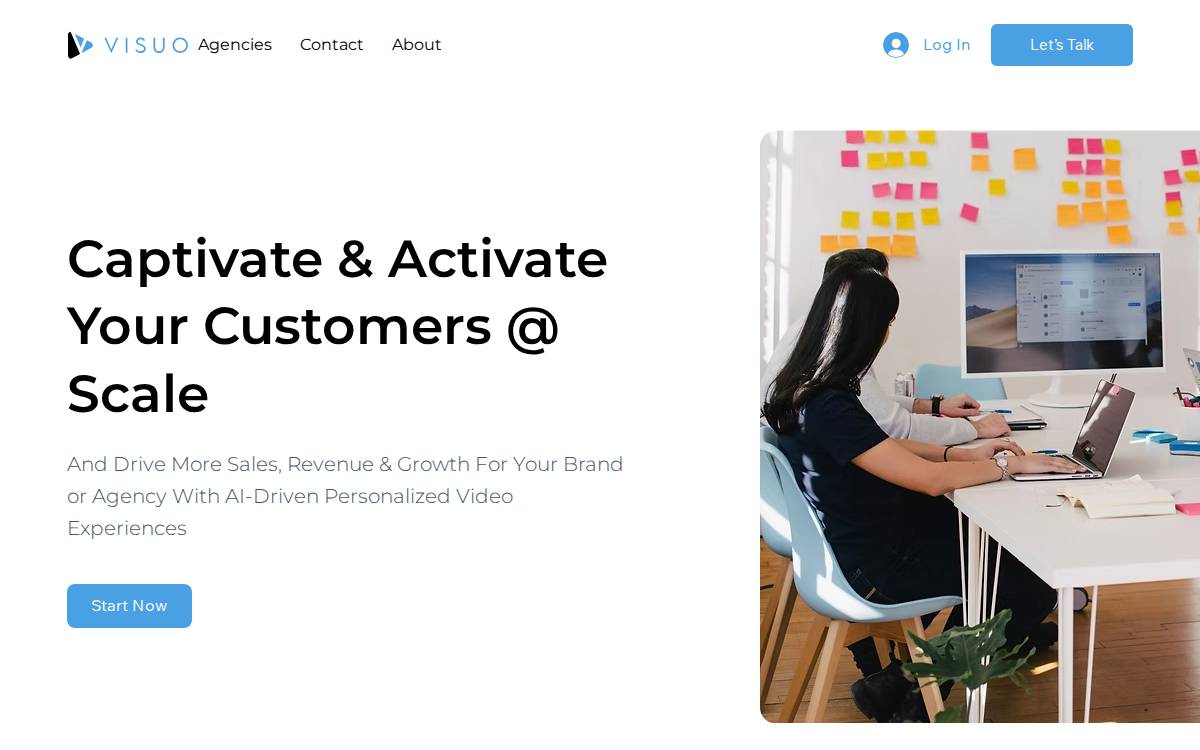 Visuo website preview