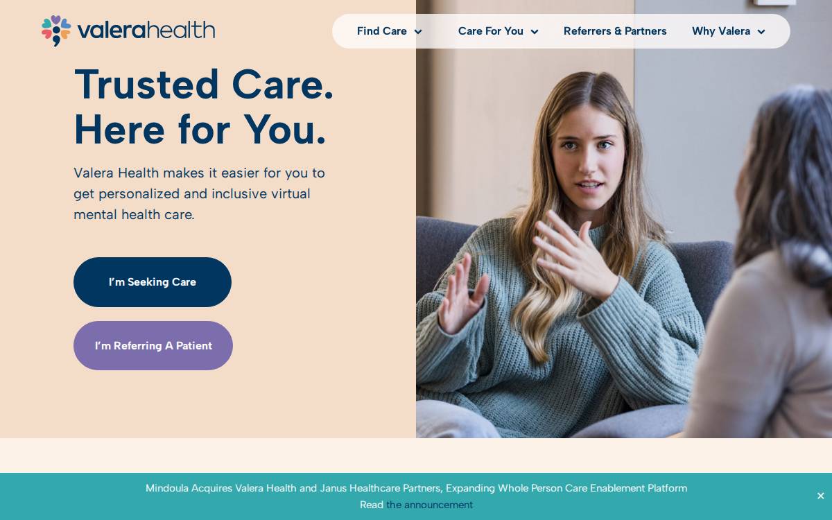 Vita Health website preview