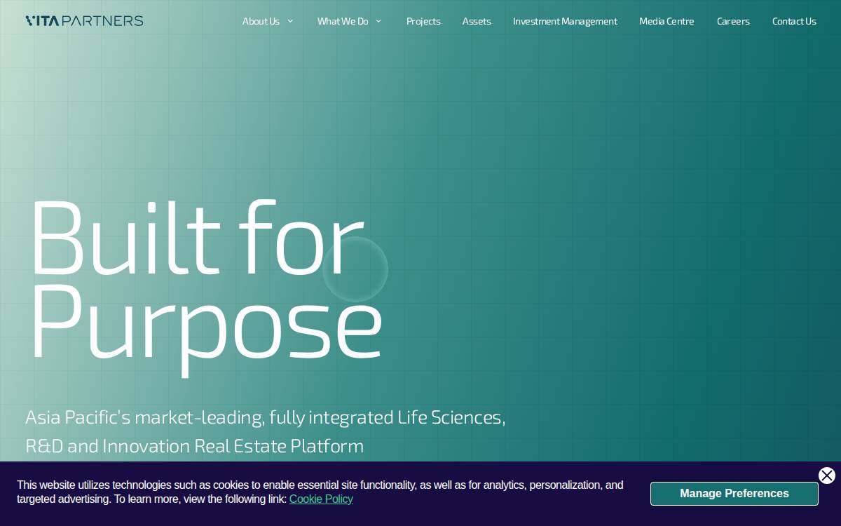 Vita Partners website preview