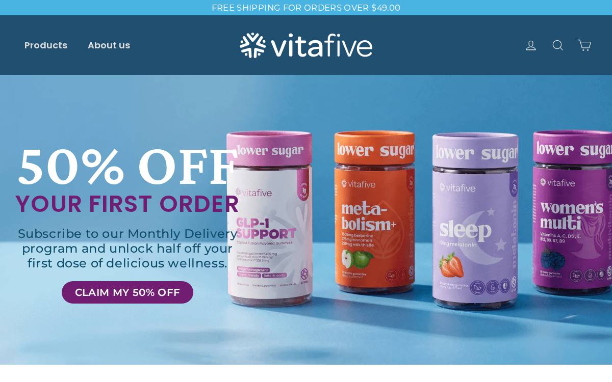 vitafive website preview