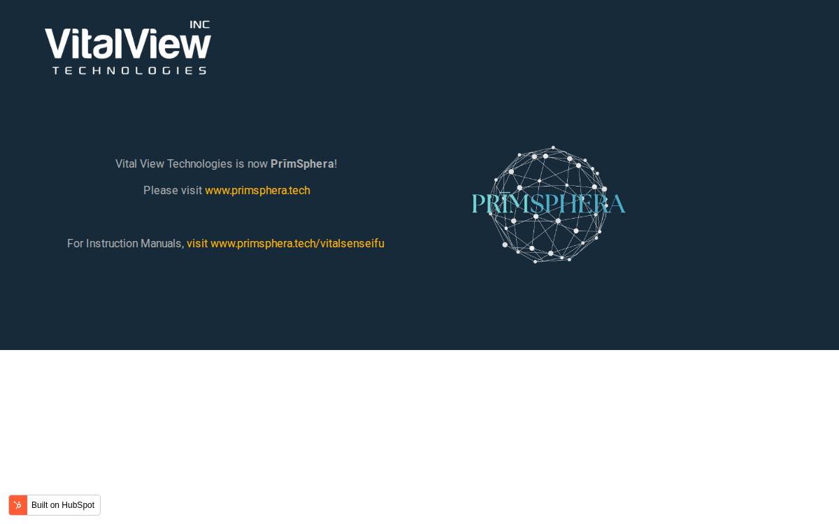 Vital View Technologies website preview