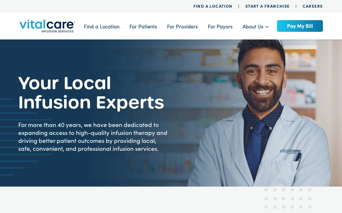 Vitalcare website preview