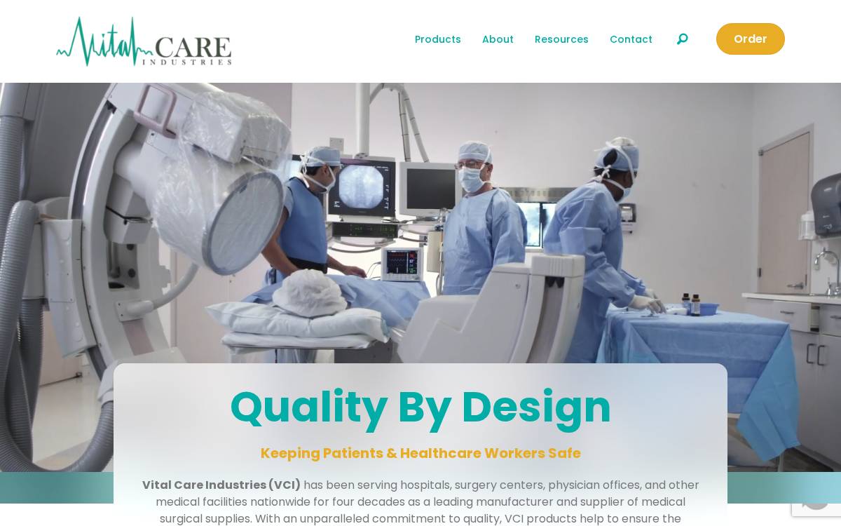 Vital Care Industries website preview