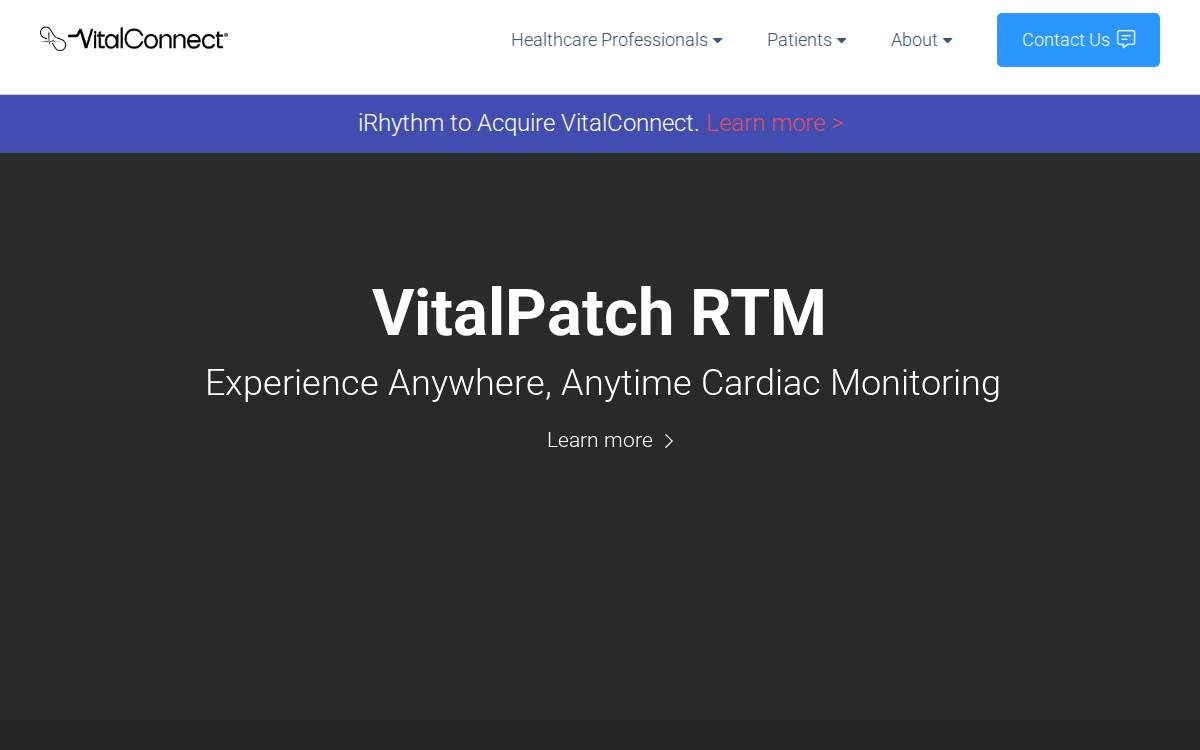 VitalConnect website preview