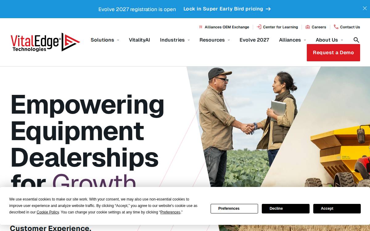 VitalEdge Technologies website preview