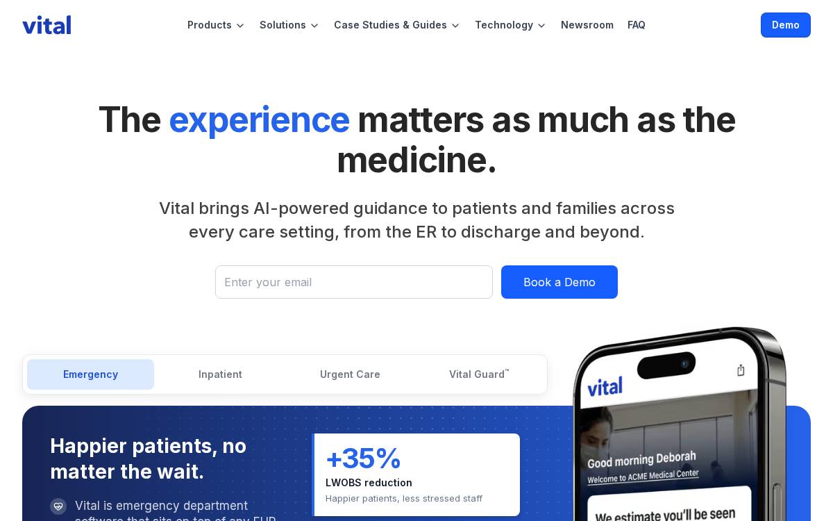 Vitaler website preview