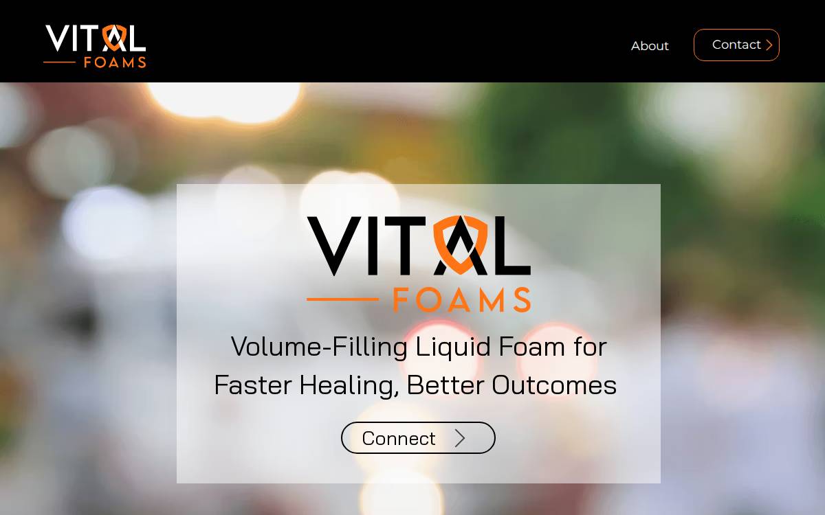 Vital Foams website preview
