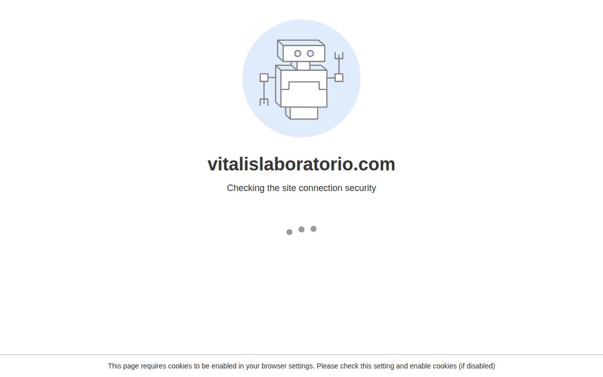 Vitalislaboratorio website preview