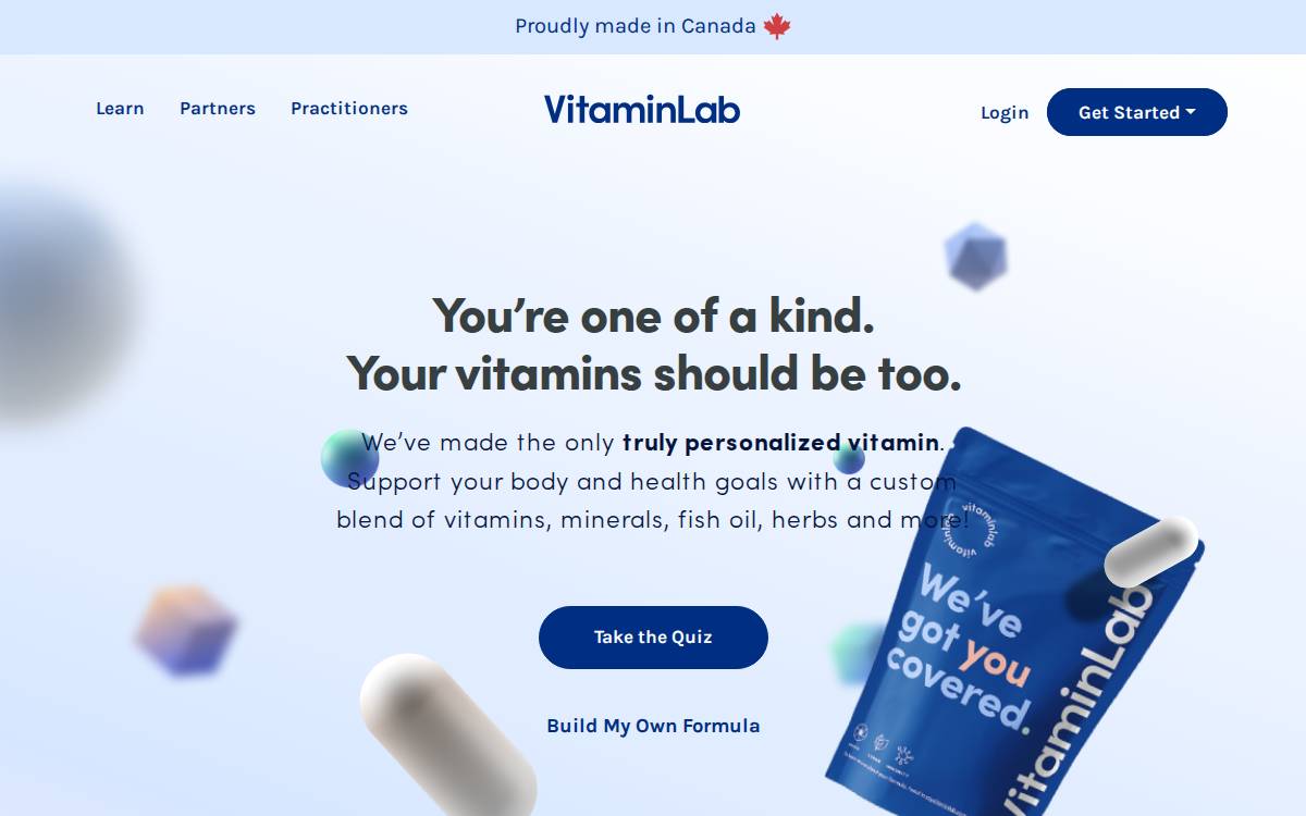 Vitamin-One Formulas Ltd. website preview
