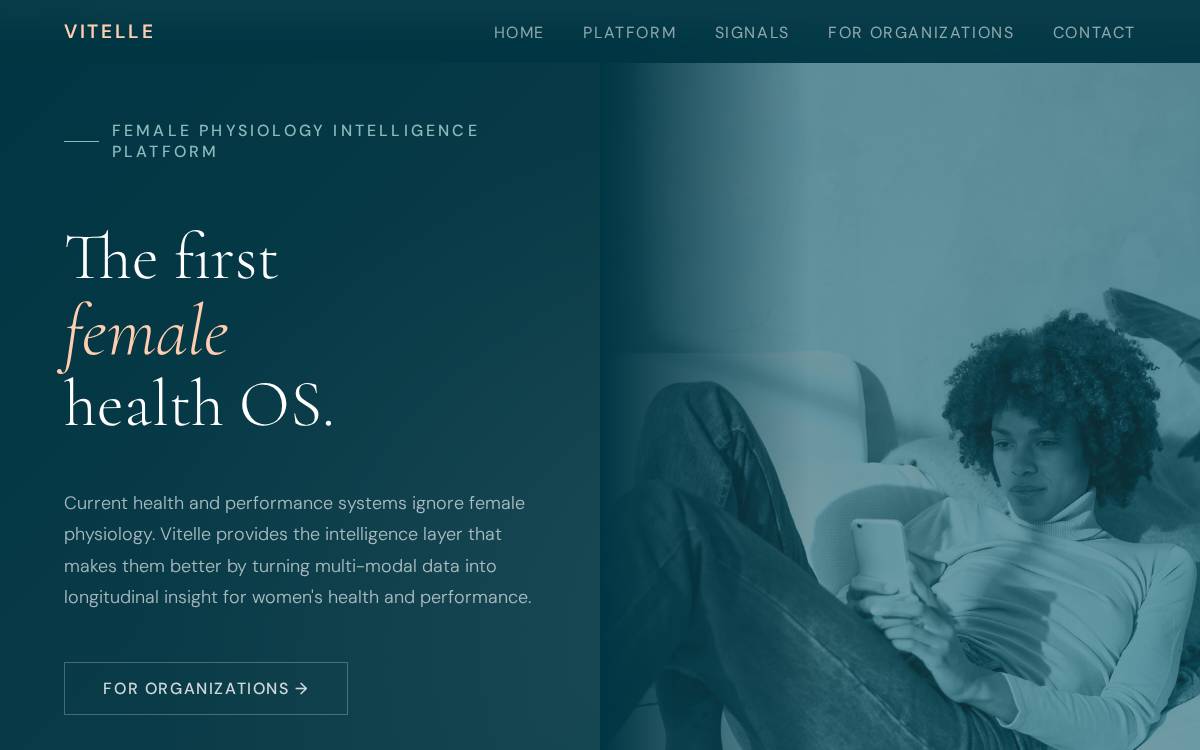 Vitelle website preview