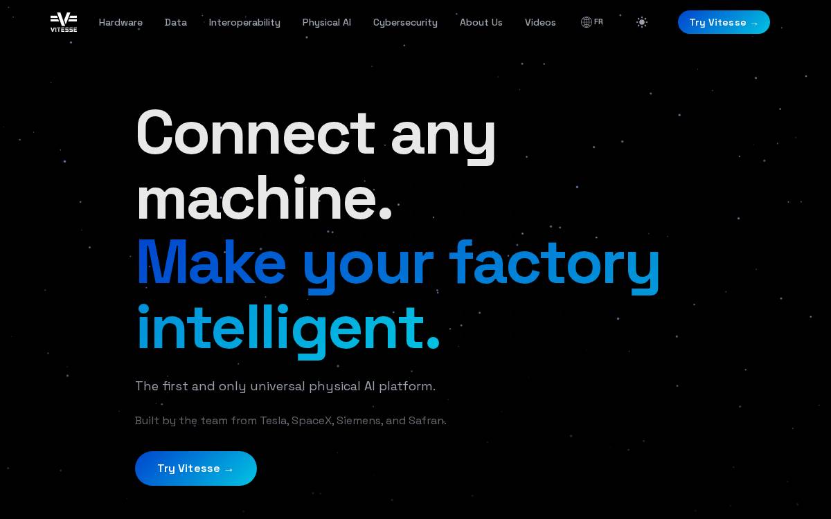 Vitesse Automation website preview