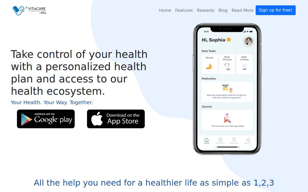 VITia website preview