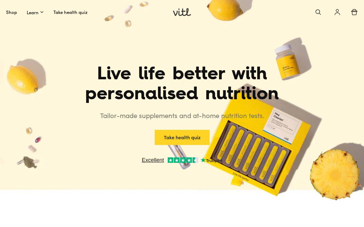 VITL website preview