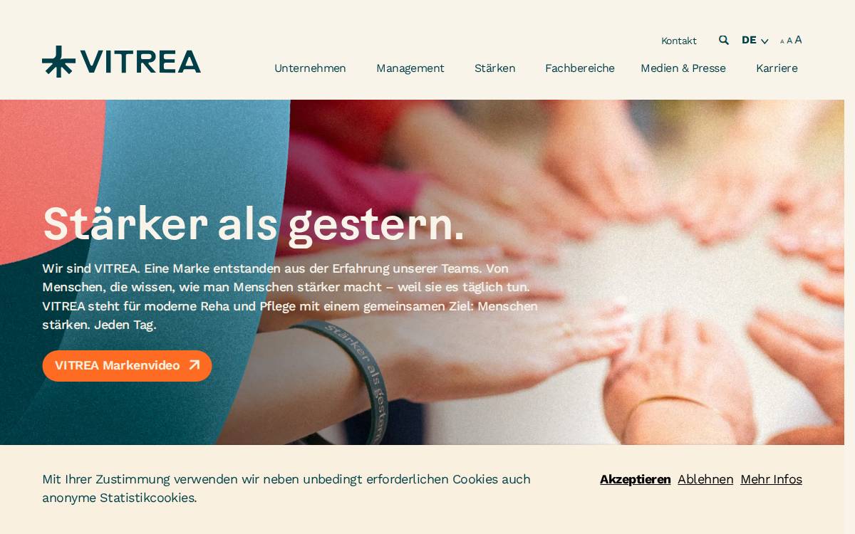 VITREA website preview
