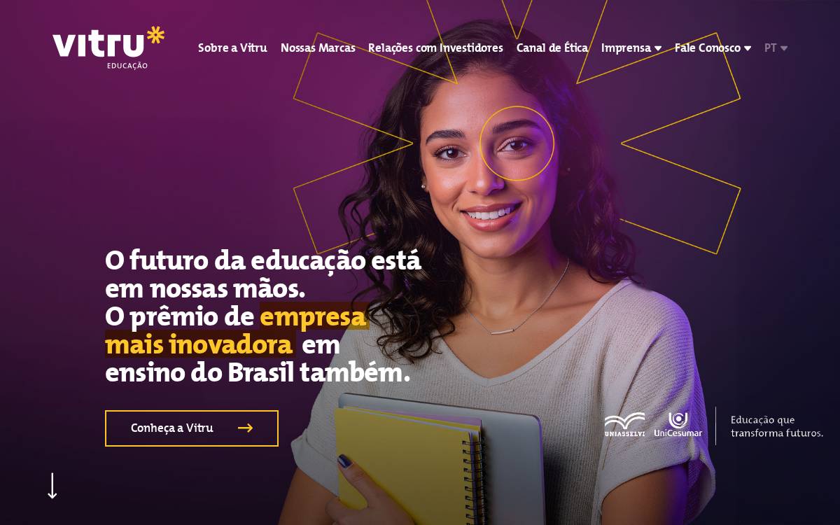 Vitru website preview