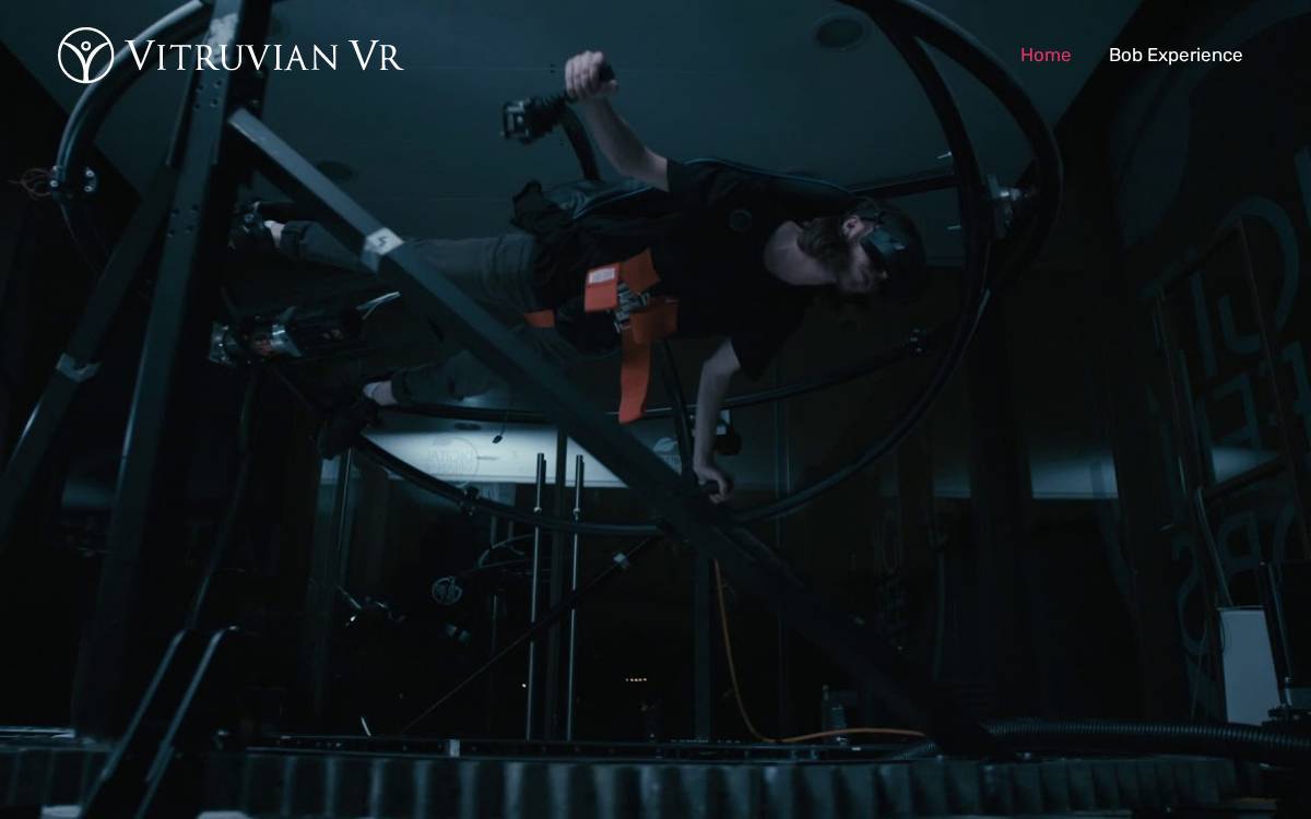 Vitruvian VR website preview