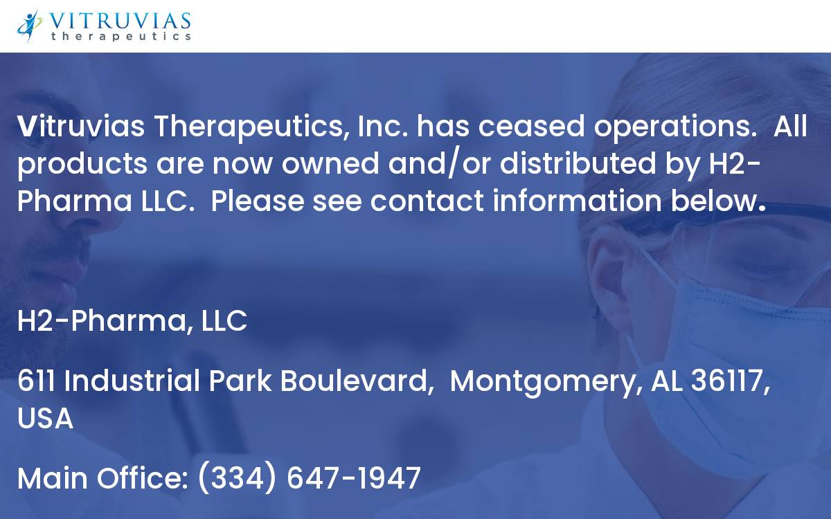 Vitruvias Therapeutics website preview