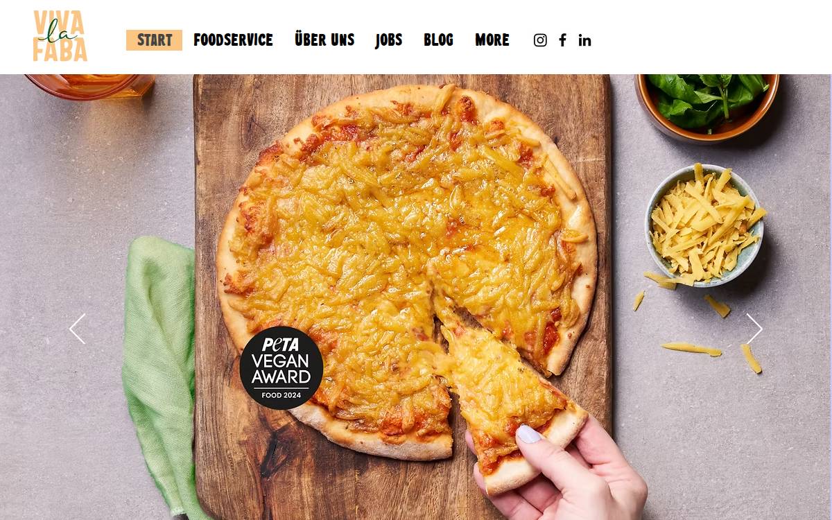 Viva la Faba website preview