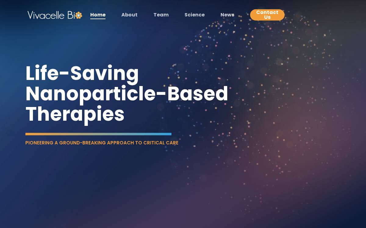 Vivacelle Bio website preview